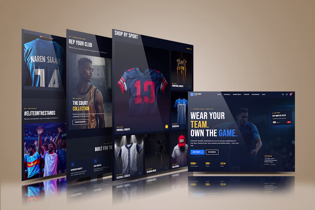 Cover image for Elite Jersey Store – Ecommerce