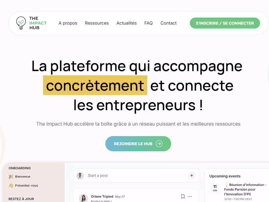 Cover image for SaaS Landing page - Wix Studio - The Impact Hub
