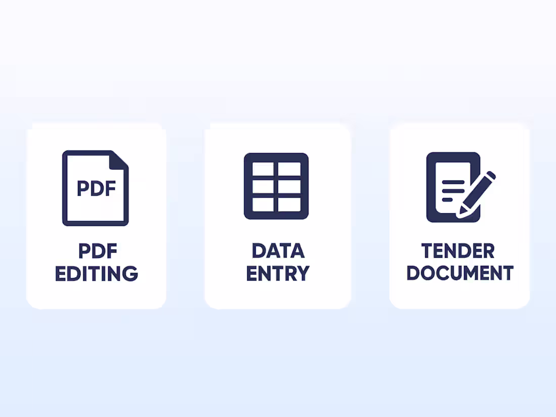 Cover image for A skilled PDF to Excel, Data Entry, and Tender Document Expert