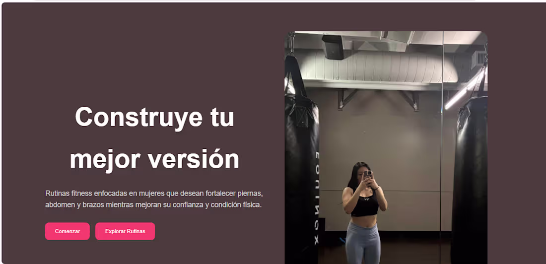 Cover image for Modern fitness landing page with