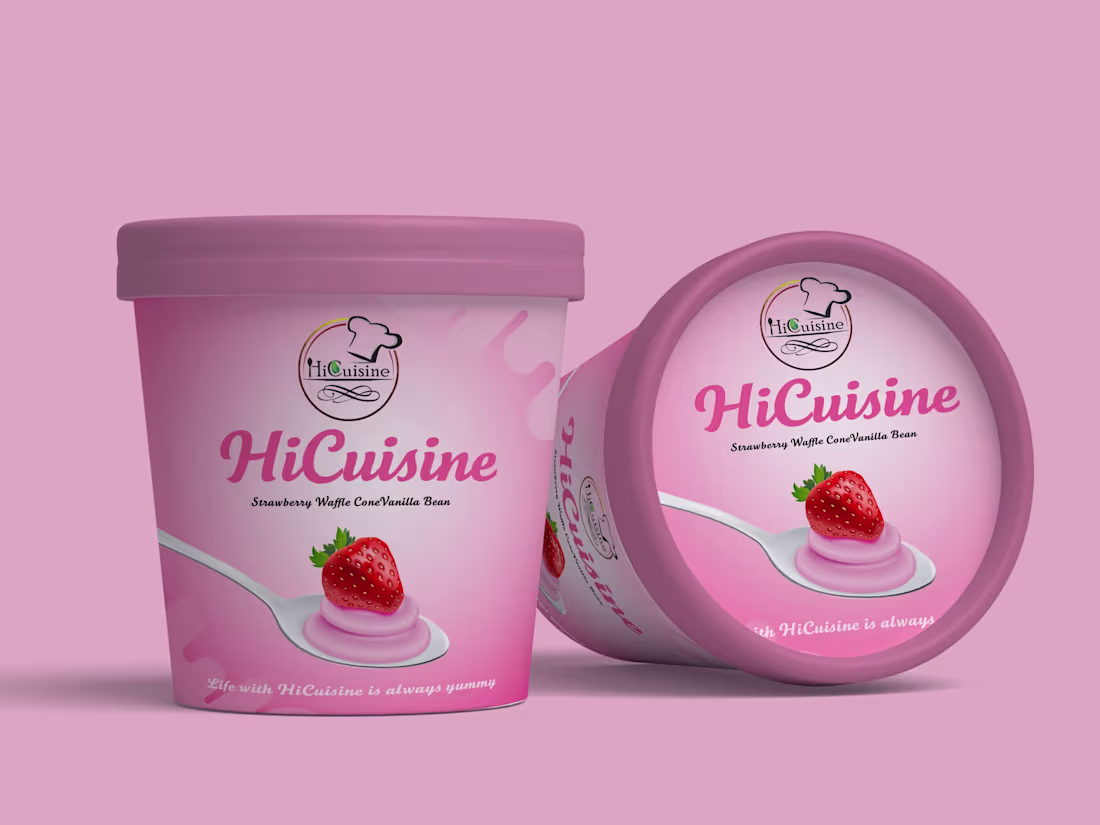 Cover image for Ice Cream Cup Label Packaging