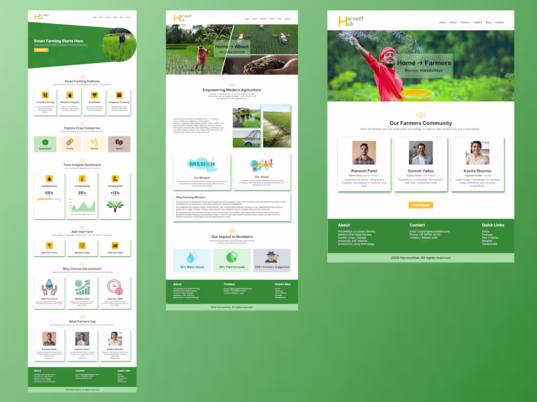 Cover image for Smart Farming Website UI Design for Modern Agriculture Innov...