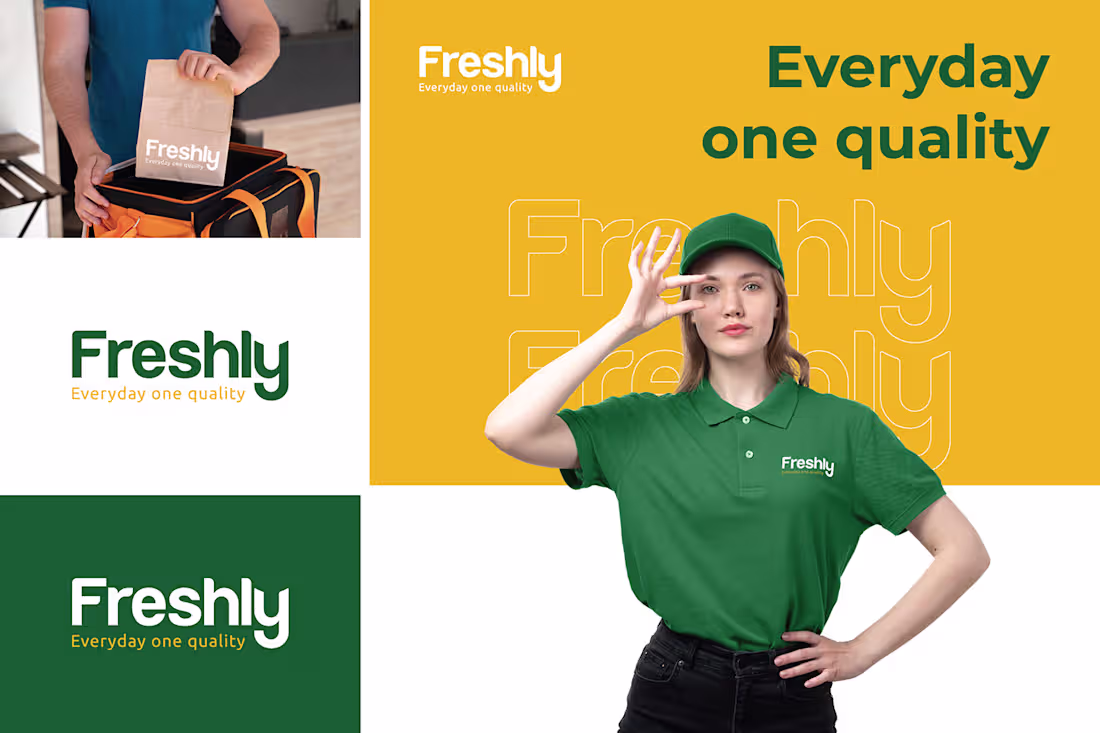 Cover image for Freshly - Grocery mall - Brand identity design :: Behance