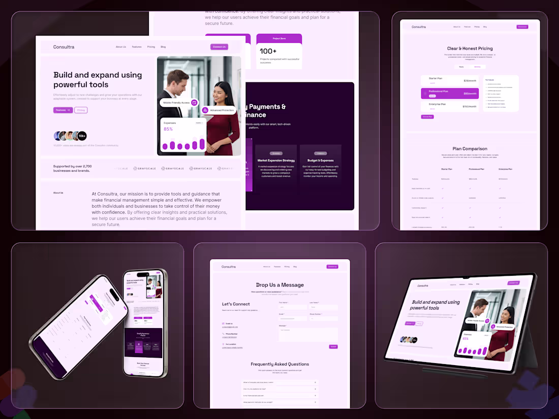 Cover image for SaaS Consultancy Platform UI/UX Design & Development