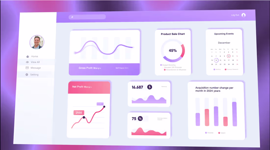 Cover image for SaaS Dashboard & UI Animation