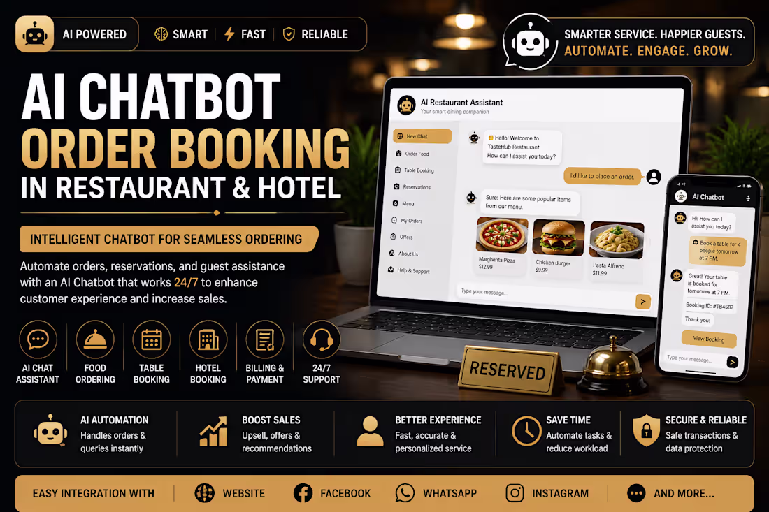 Cover image for Develop a Order Booking Chatbot