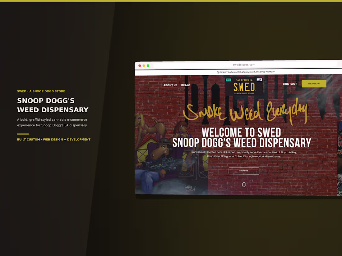 Cover image for SWED Stores is a cannabis