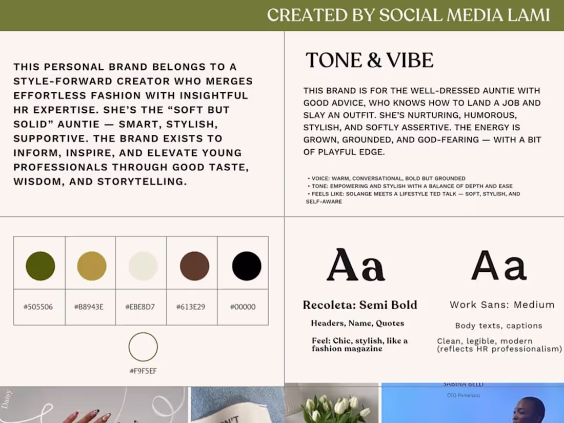Cover image for Brand Identity Board Creation for Social Media