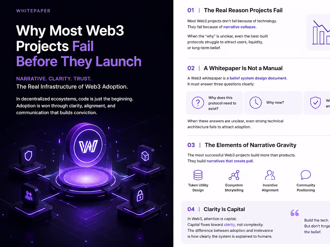 Cover image for Why Most Web3 Projects Fail Before They Launch