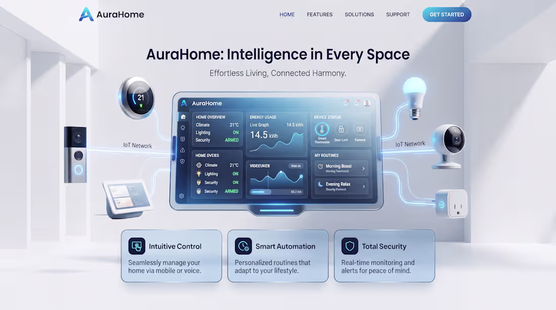 Cover image for AuraHome - Smart Home Technology