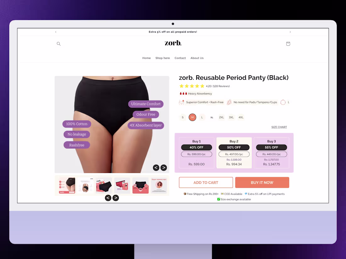 Cover image for Landing Page Redesign for Zorb