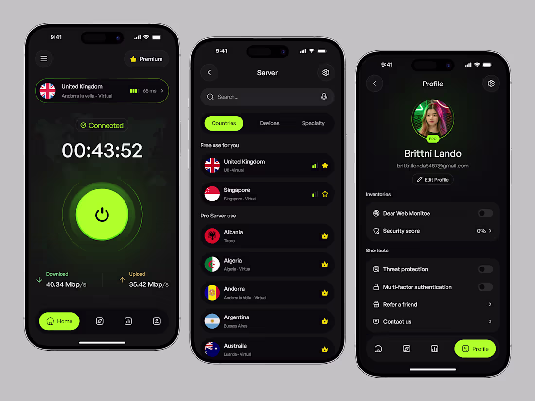 Cover image for VPN Mobile App Design