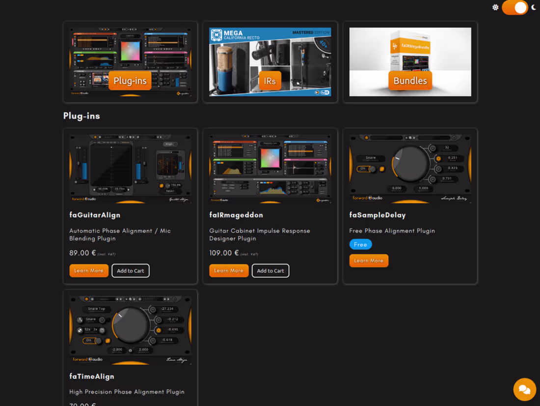 Cover image for Forward Audio - Nuxt3 ECommerce Site