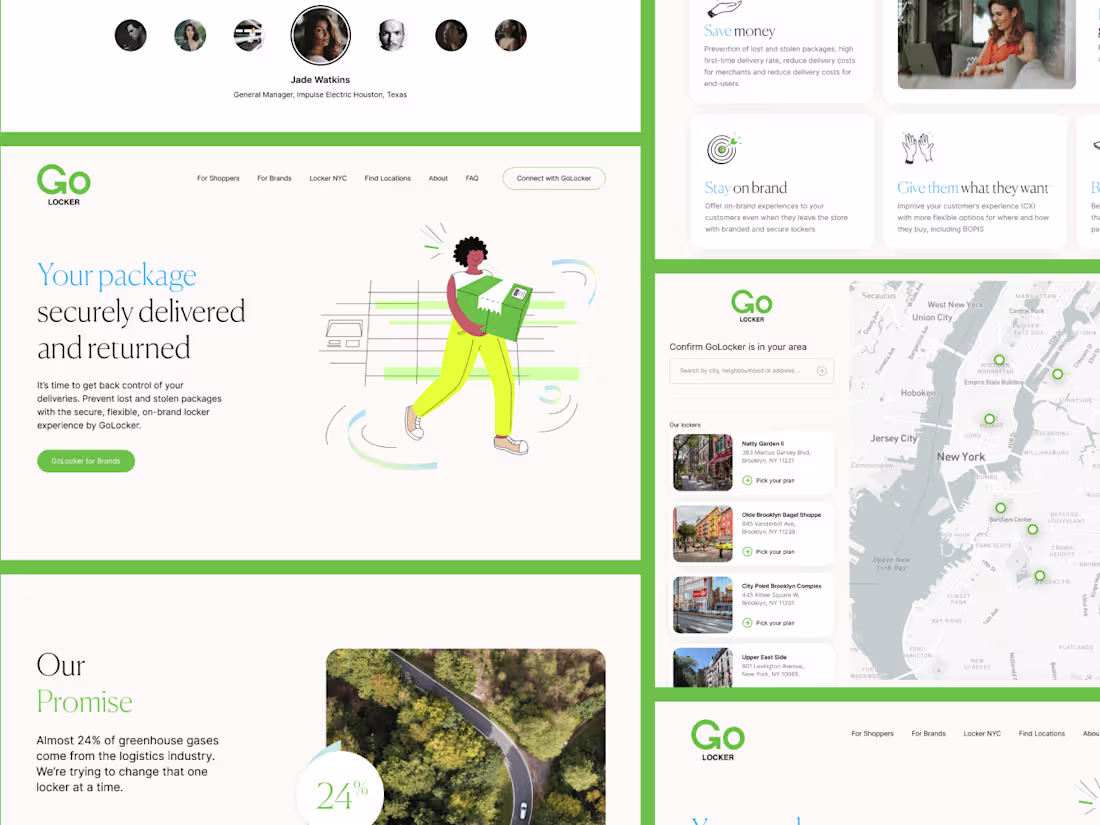 Cover image for GoLocker: Web Design & Webflow Development