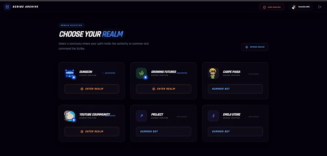Cover image for Scribe is a premium, full-stack Discord