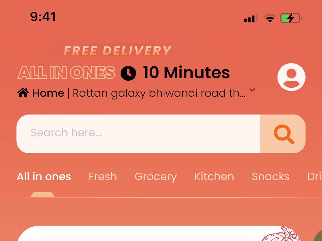 Cover image for Designed a modern grocery delivery
