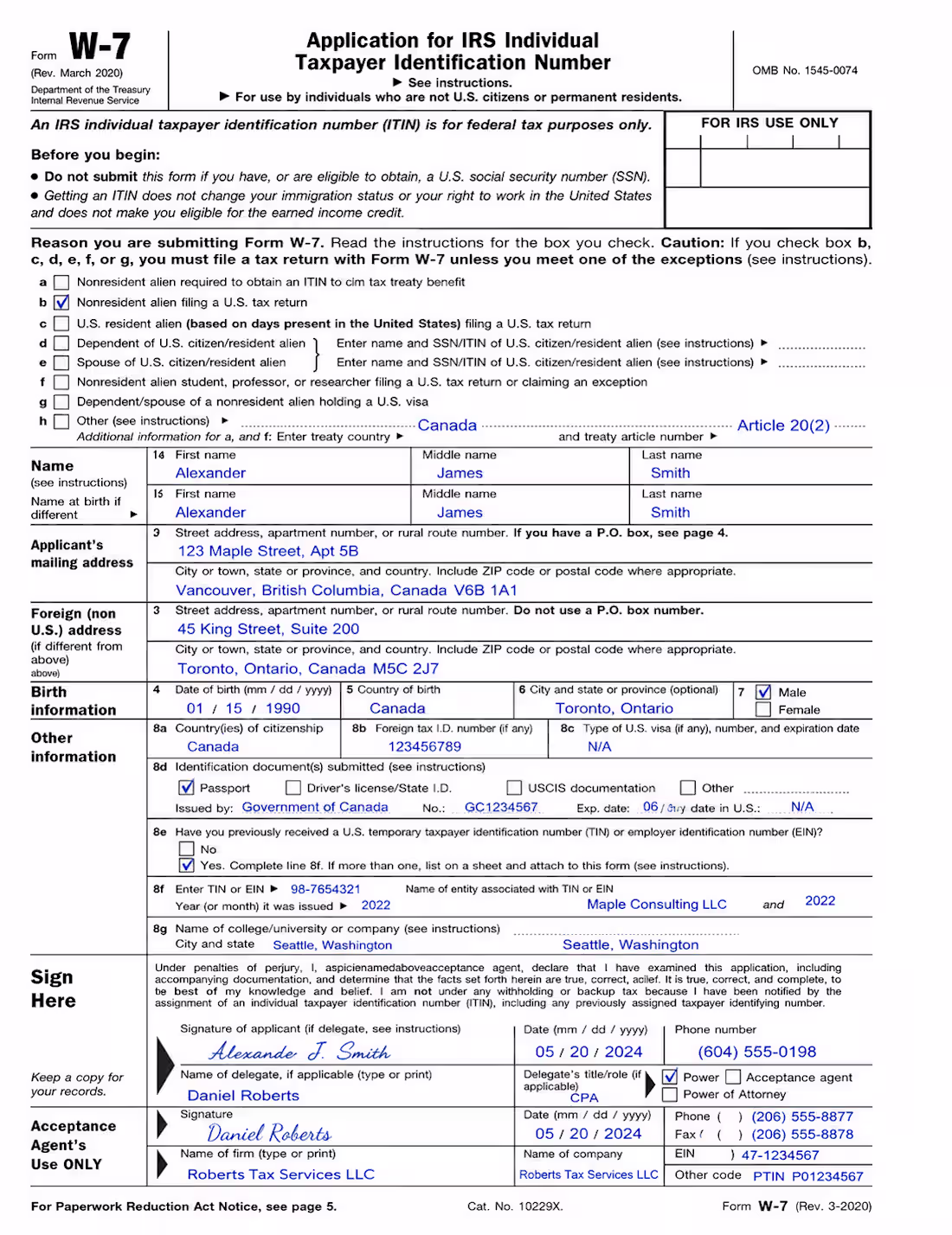 Cover image for This form is for ITIN