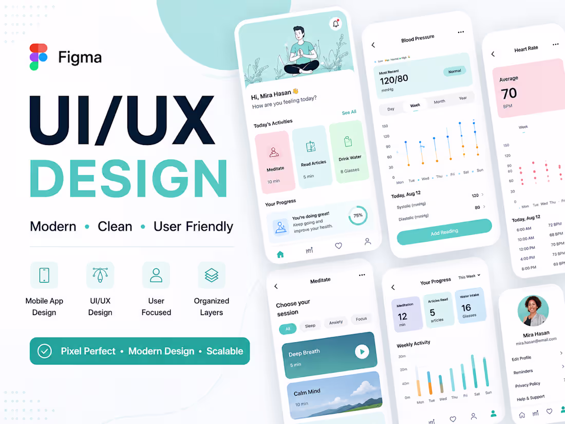 Cover image for Mobile App UI Design