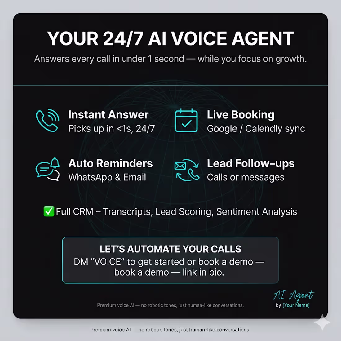 Cover image for Your calls, handled.
📞 Answers every