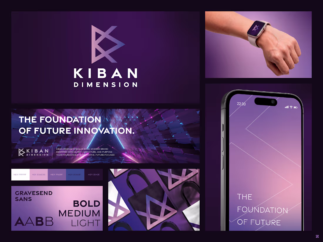 Cover image for Kiban Dimension Brand Identity Design