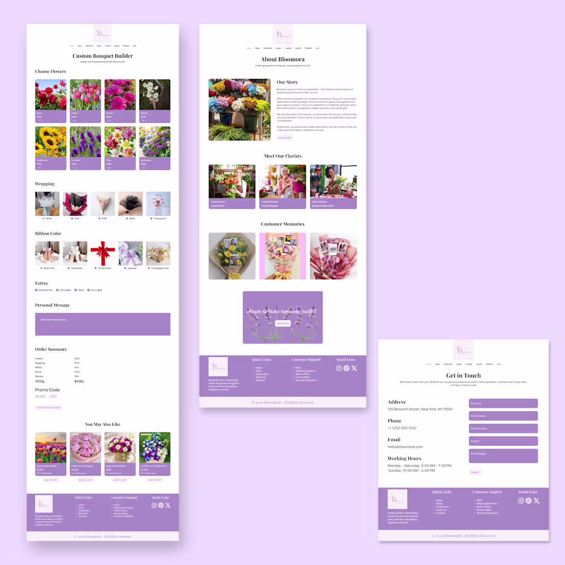 Cover image for Bloomora Flower Shop - Elegent