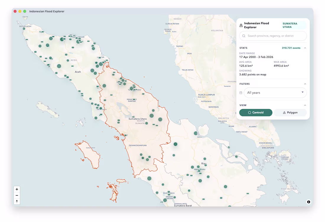 Cover image for Indonesian Flood Explorer
