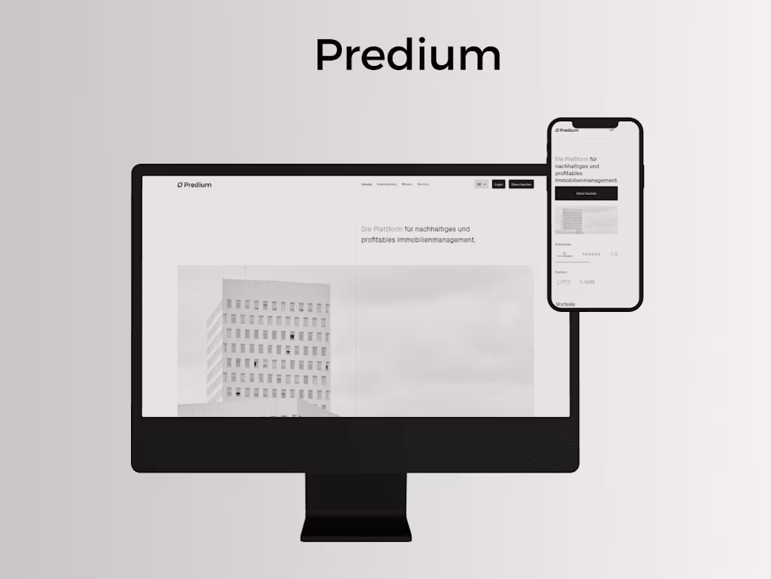 Cover image for Predium - for sustainable and profitable real estate