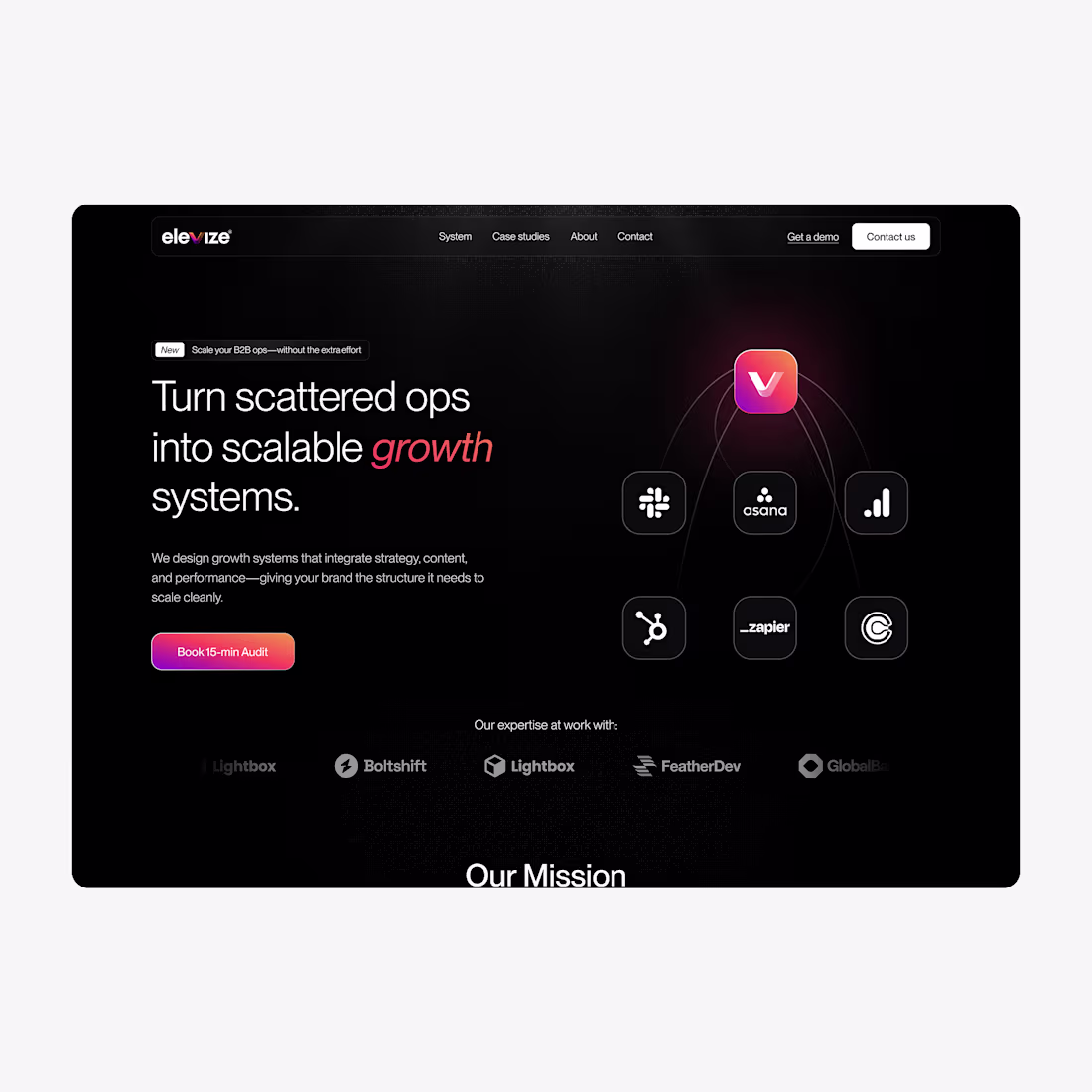 Cover image for Elevize SaaS Growth System Landing