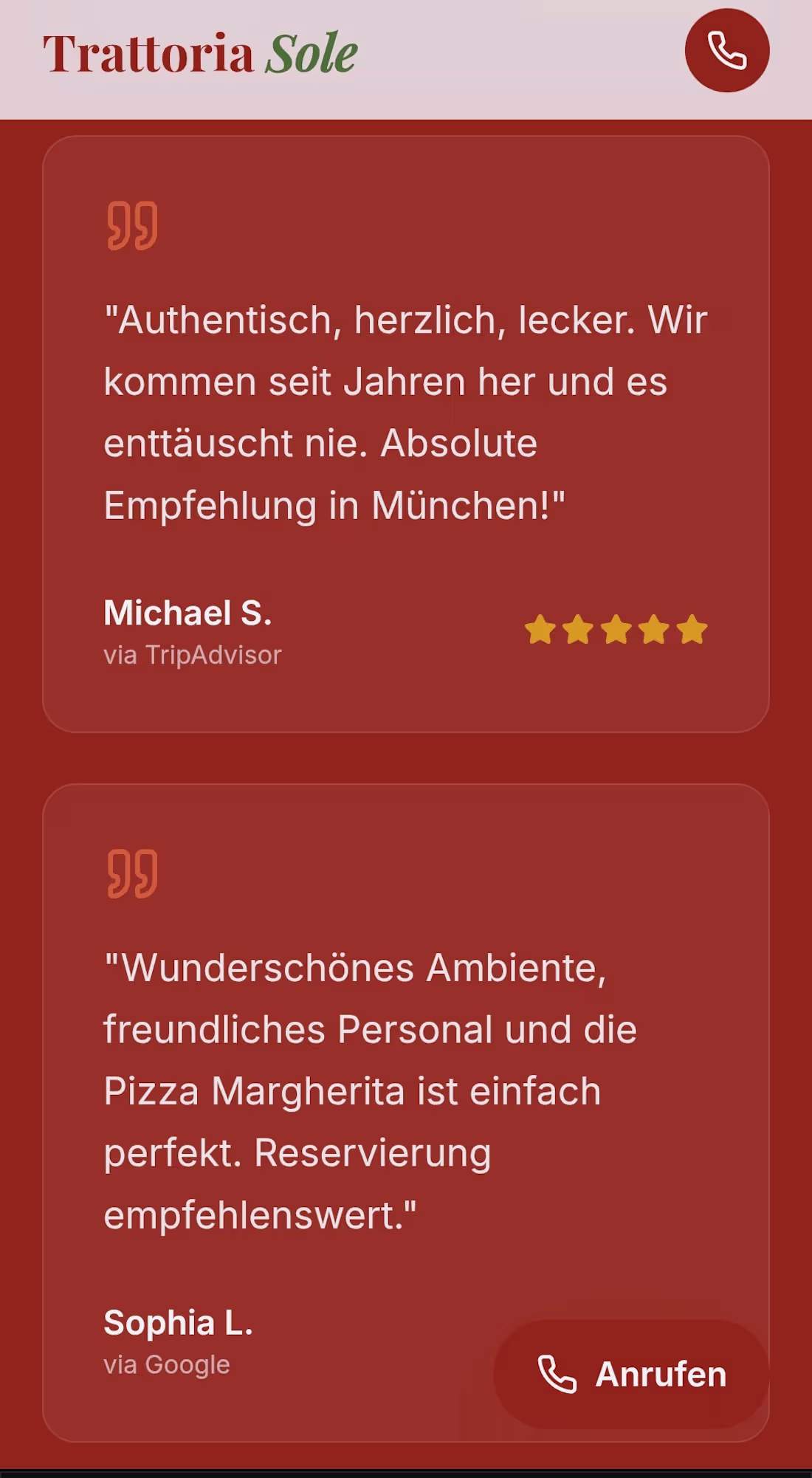 Cover image for Custom website for a German