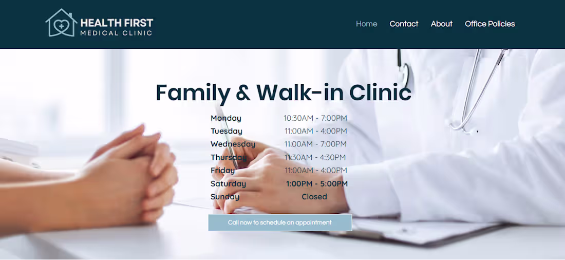 Cover image for A custom website for Health