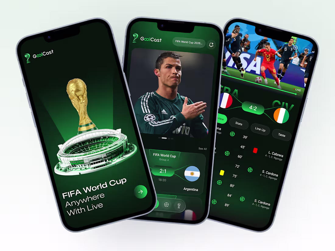 Cover image for FIFA World Cup 2026 Live Streaming App Concept