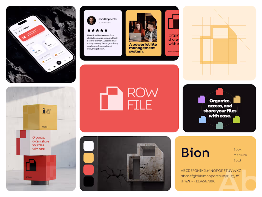 Cover image for Rowfile Brand Identity Design