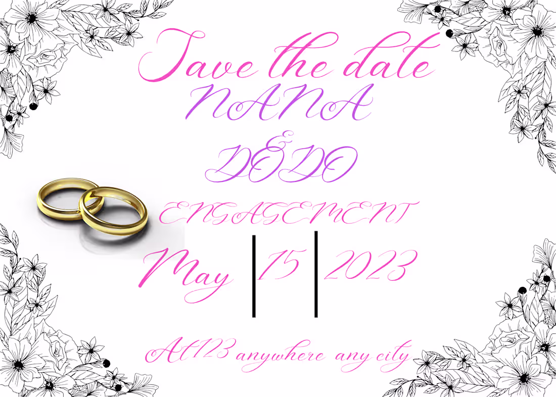 Cover image for Wedding invitation card