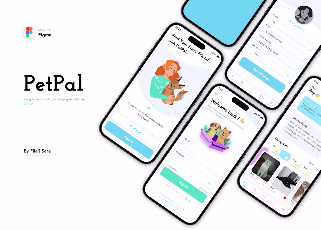 Cover image for Your go-to app for finding and adopting the perfect pet | UI/UX