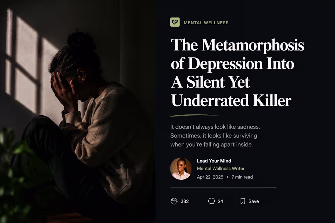 Cover image for This article explores depression beyond