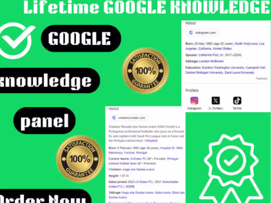 Cover image for I WILL CREATE OR EDIT GOOGLE KNOWLEDGE PANEL FOR ARTIST