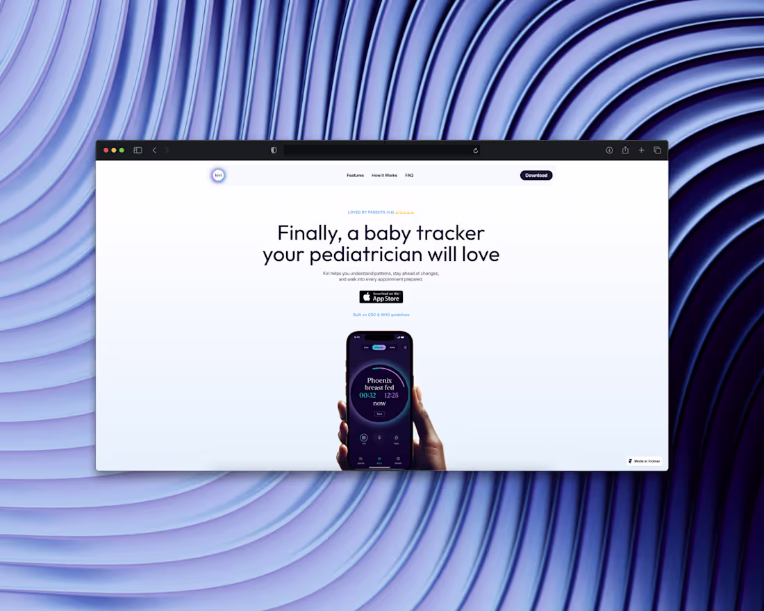 Cover image for I created an amazing landing page from scratch using Framer ...