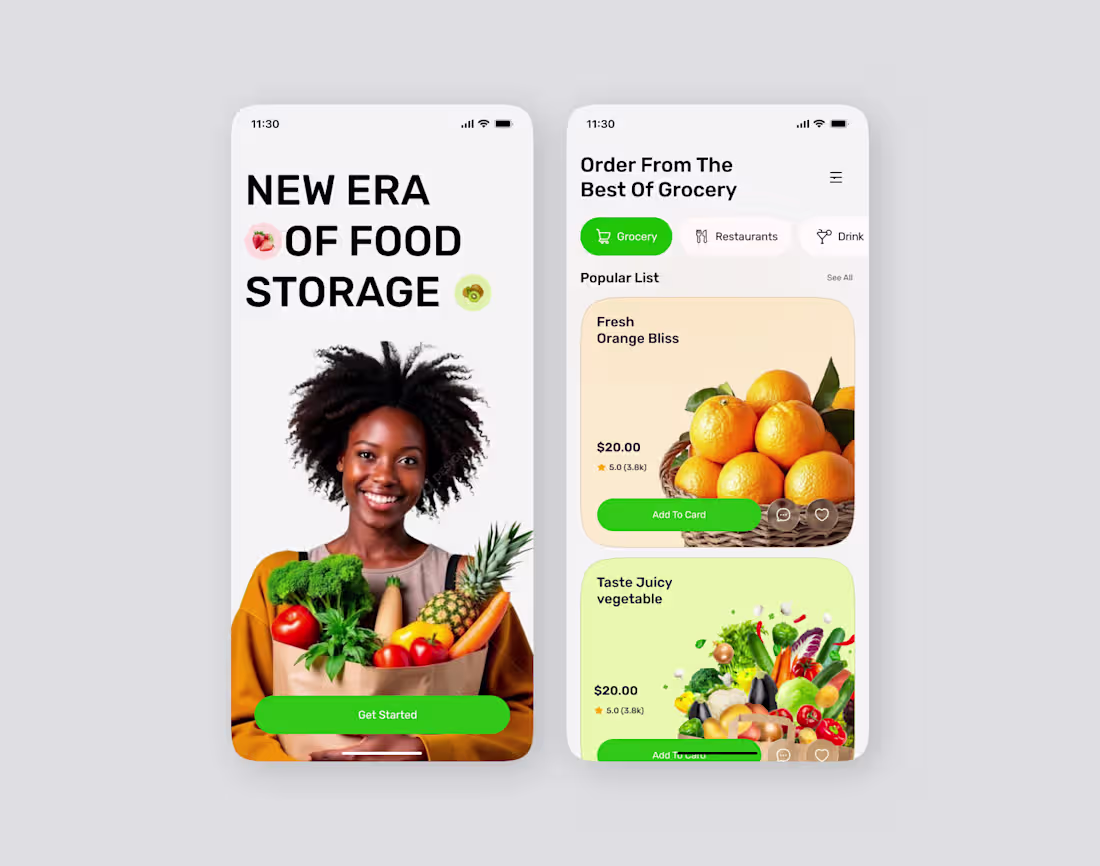 Cover image for Grocery Mobile App Design
