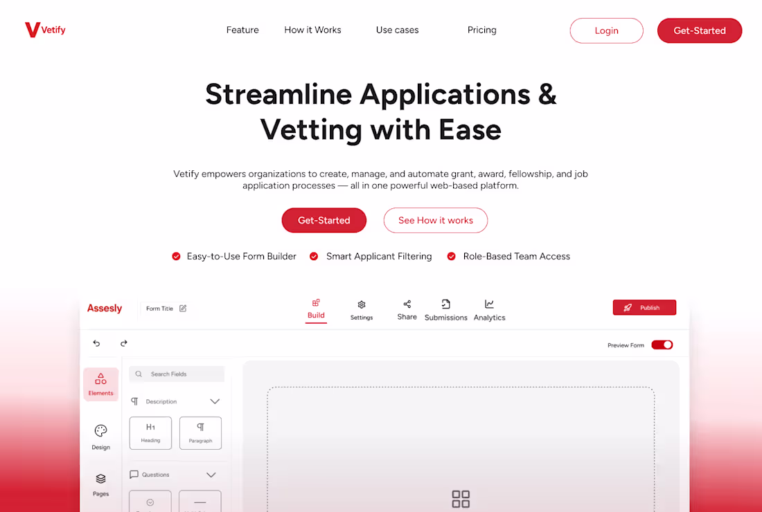 Cover image for Assesly.com — Saas Form Builder