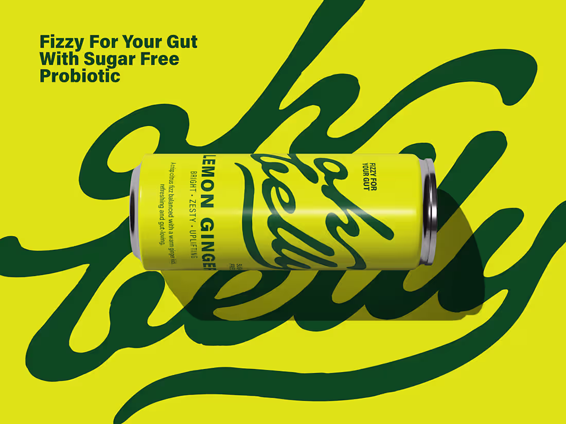 Cover image for Oh Belly - Probiotic soda brand identity