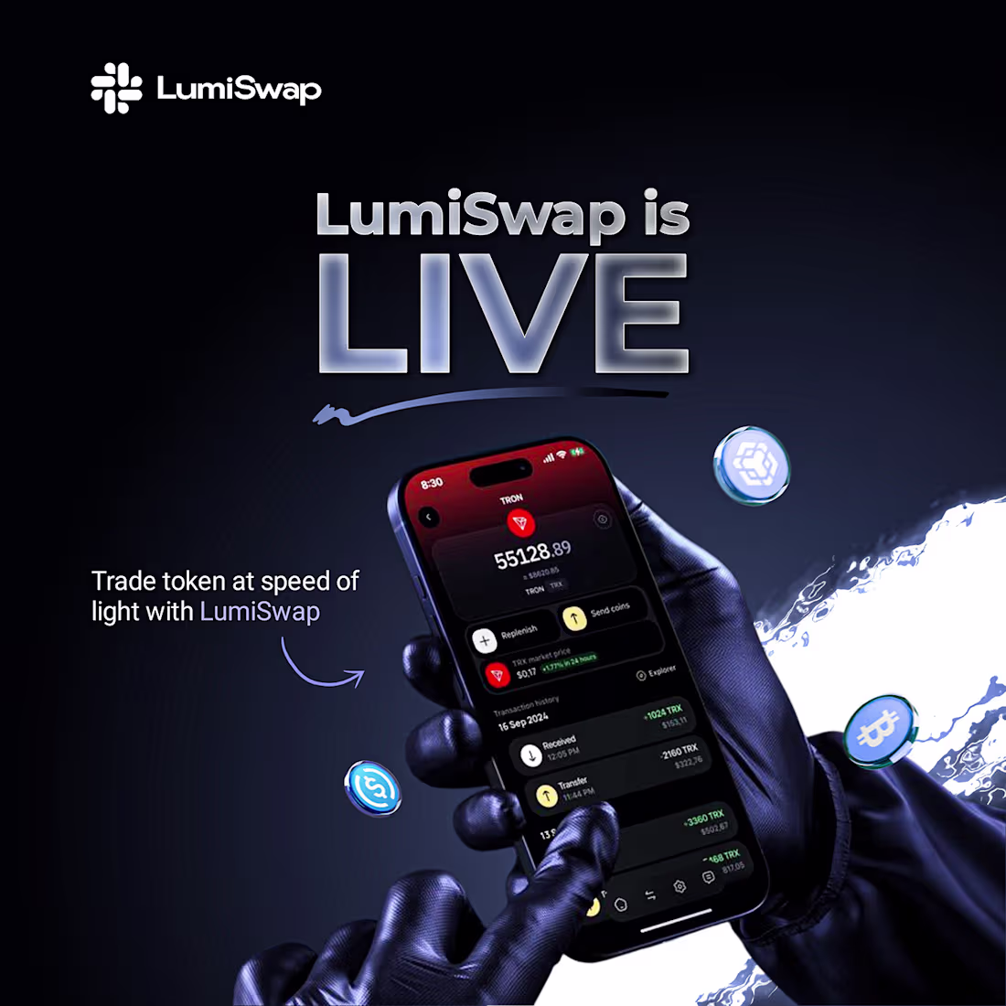 Cover image for Promotional Flyer Design for LumiSwap