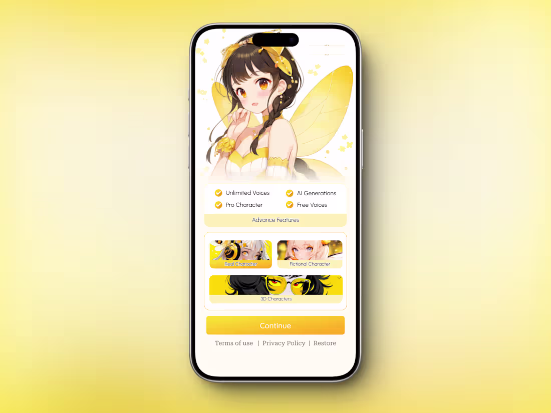 Cover image for Anime App – Premium Subscription UI