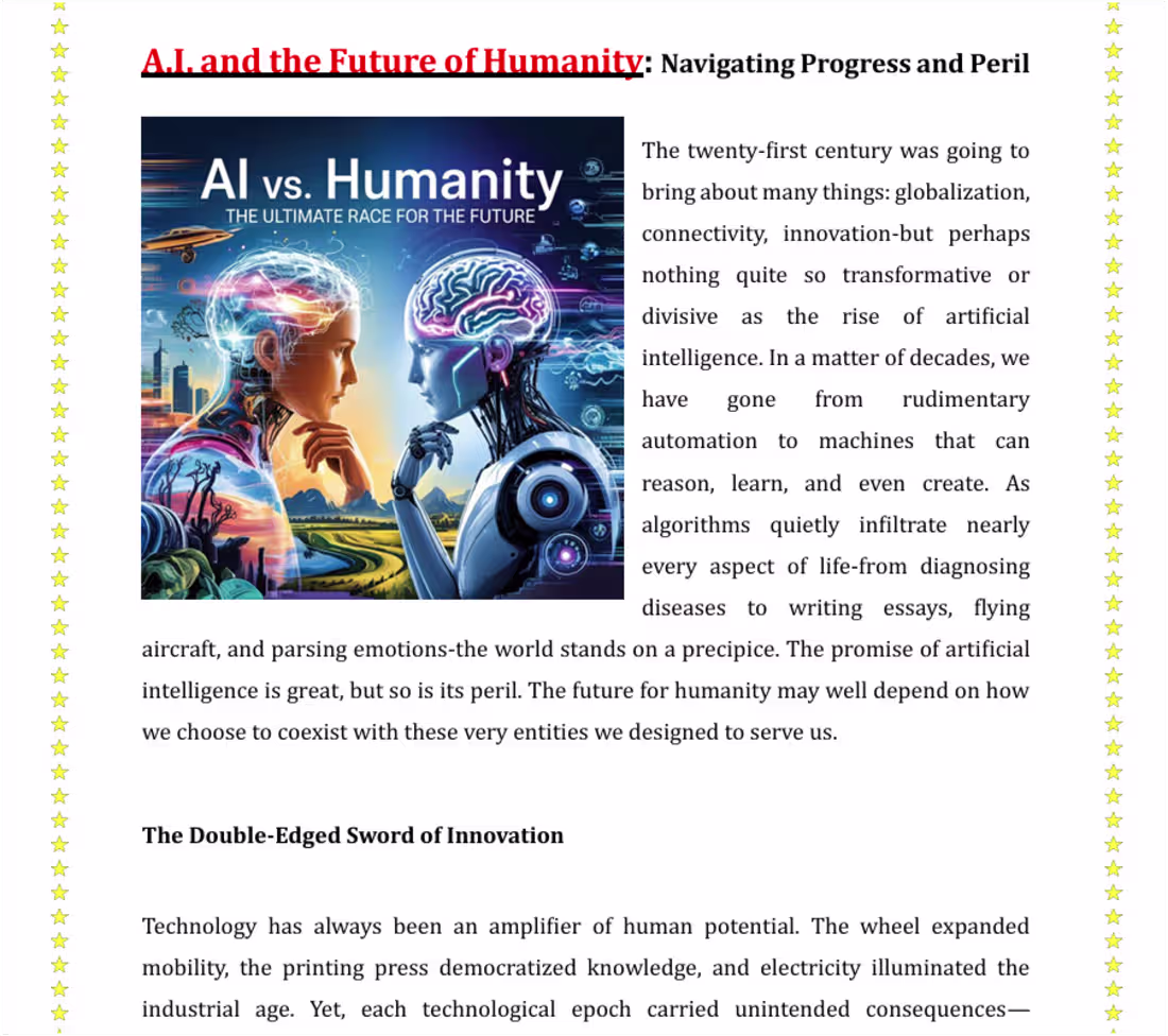 Cover image for I'm researching and writing in context of AI imapct on human...