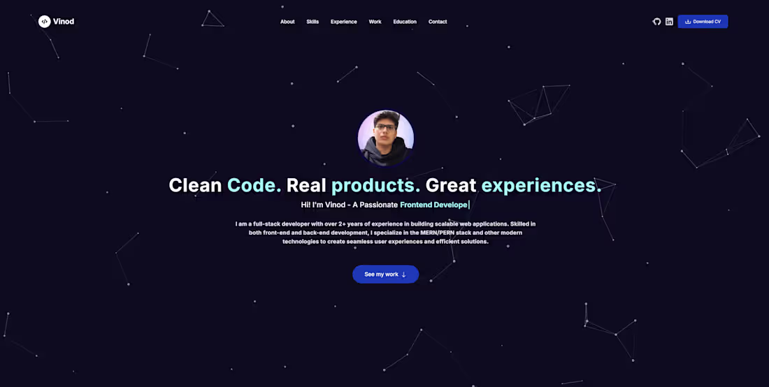 Cover image for My Personal Portfolio website built