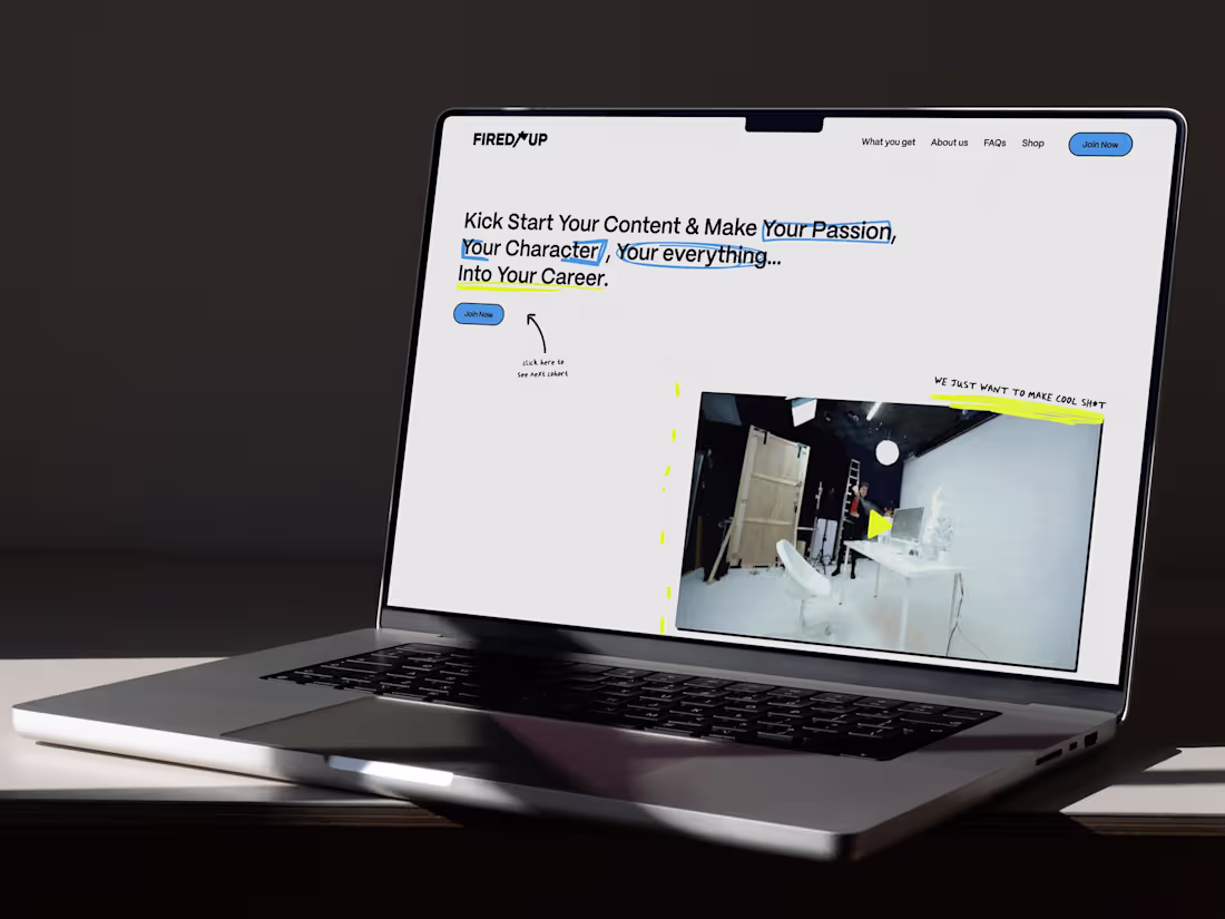 Cover image for Fired Up - Design & Webflow Development 