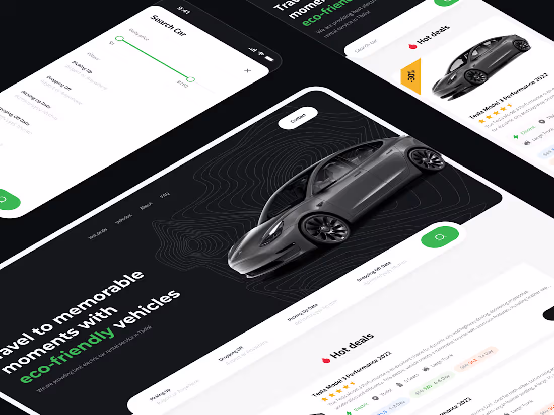 Cover image for eCars Website Design