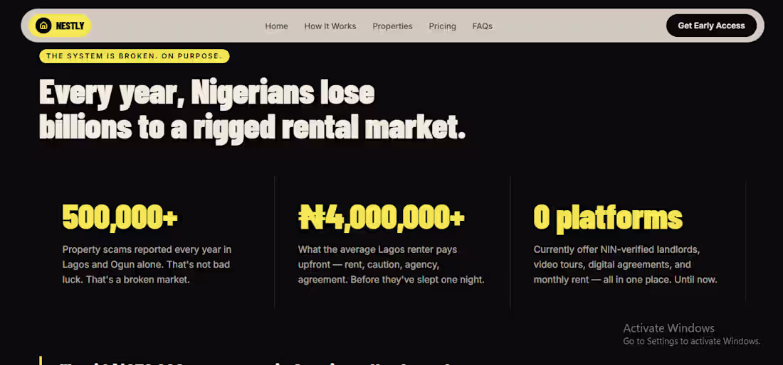 Cover image for Built Nestly — Nigeria's first