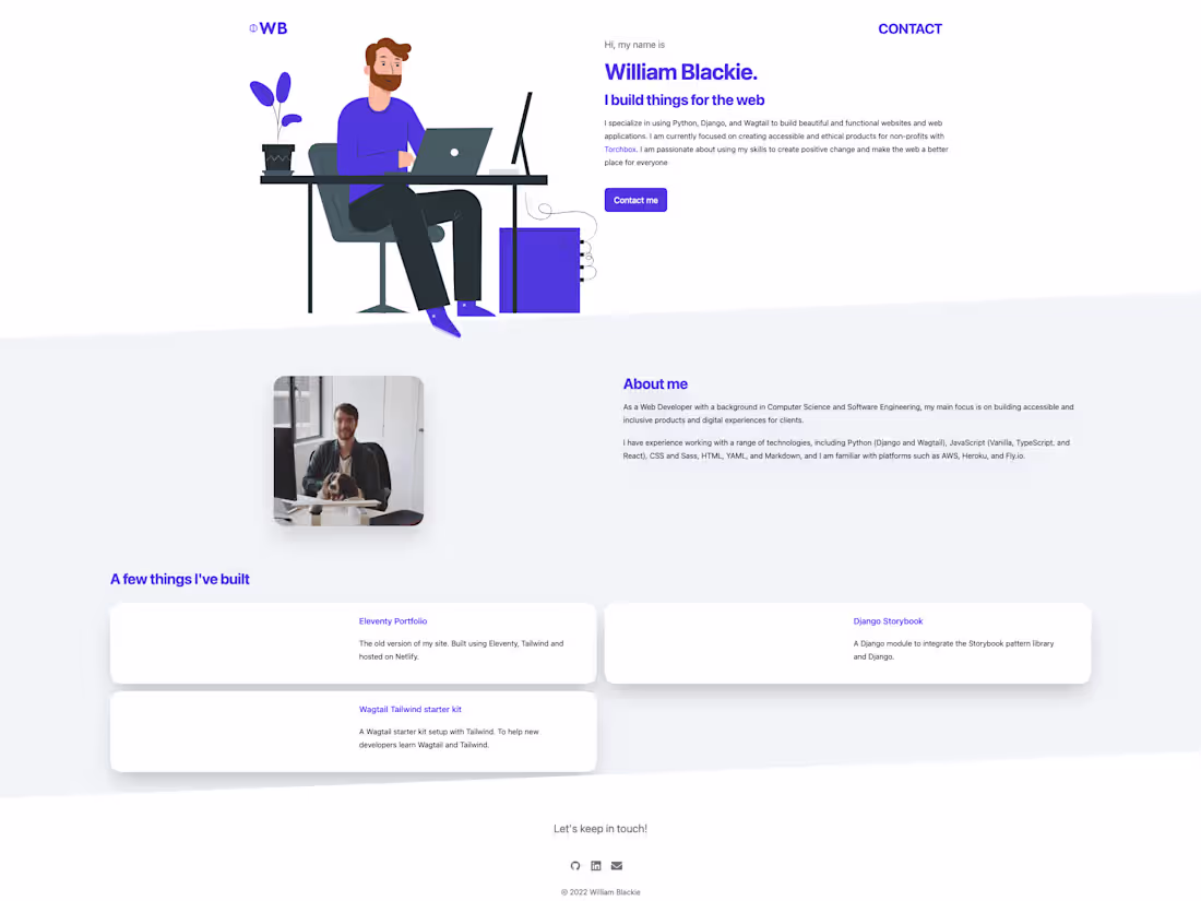 Cover image for Wagtail / Django - Personal site 
