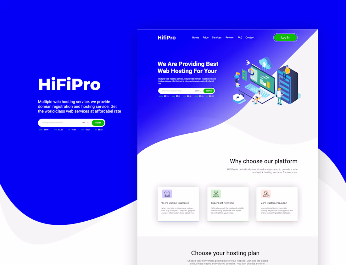 Cover image for HiFiPro Website Design