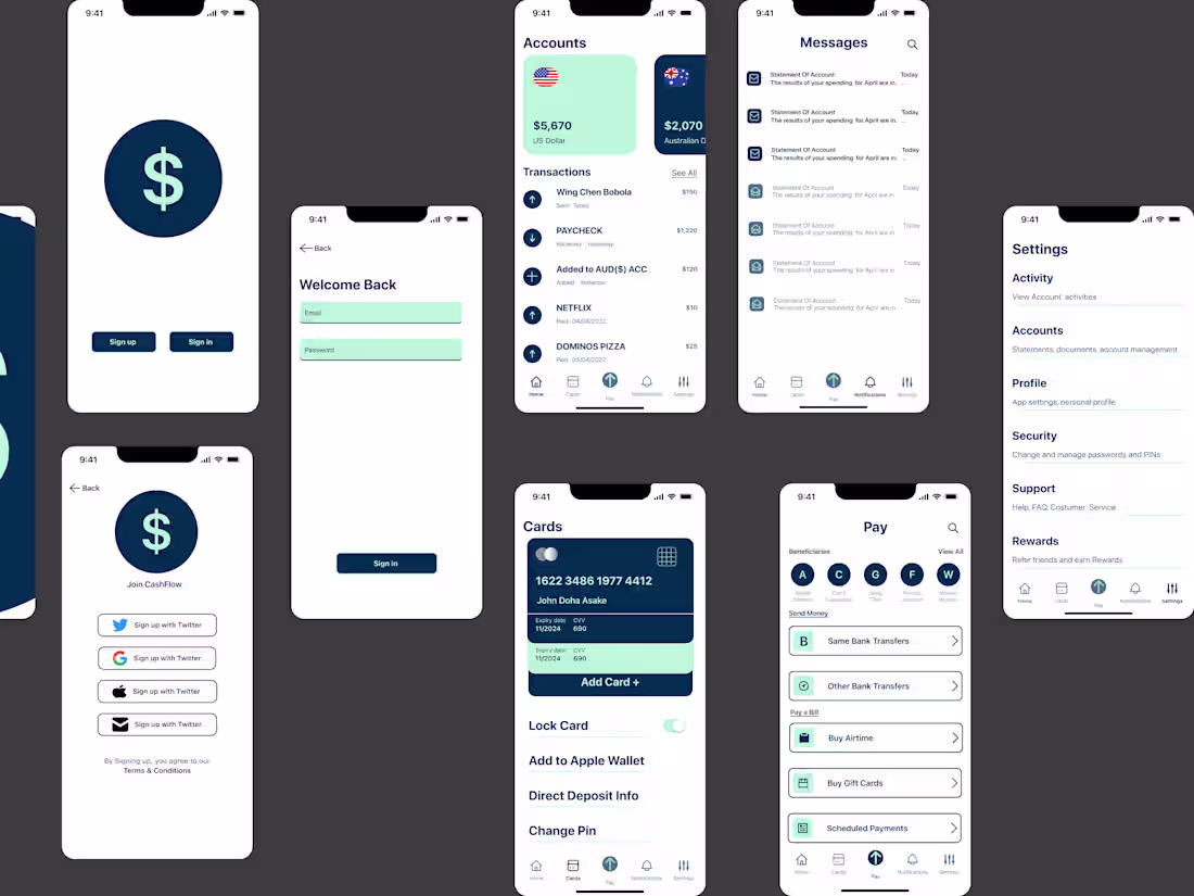 Cover image for UI/UX REDESIGN OF FINANCIAL APP